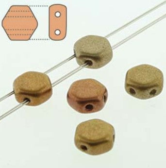 HONEYCOMB 6MM CRYSTAL GOLD RAINBOW