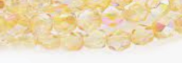3MM Crystal Yellow Rainbow Czech Glass Fire Polished Beads