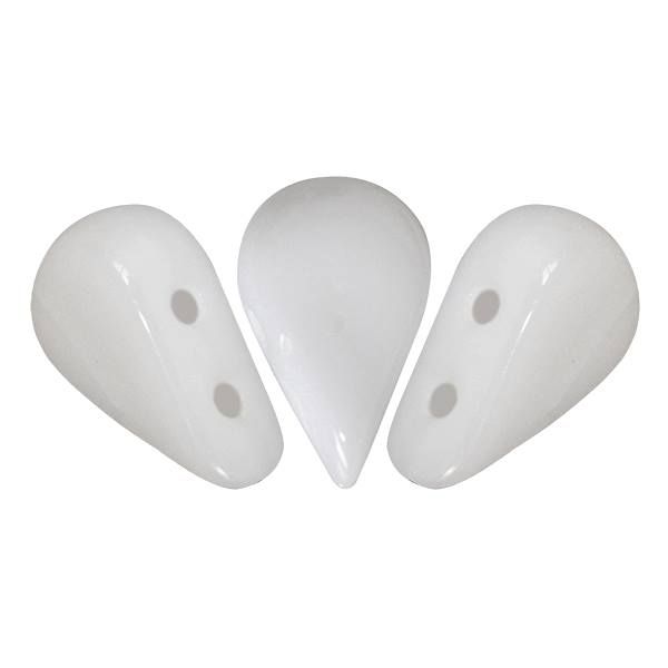 Opaque White Amos par Puca Beads