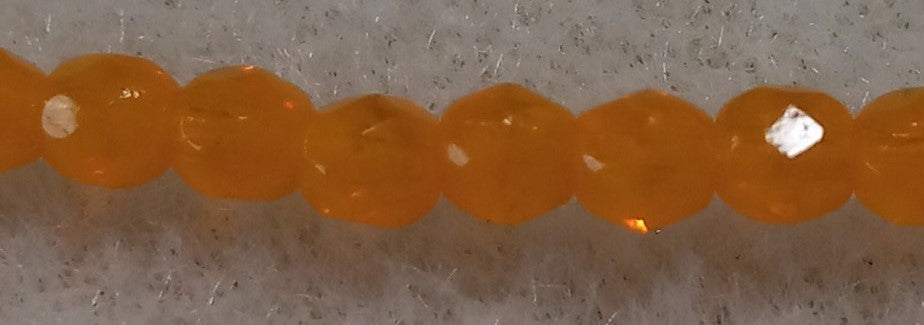 3MM Goldenrod Czech Glass Fire Polished Beads