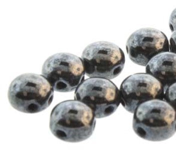 12mm Gunmetal Candy Bead