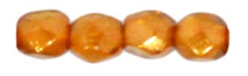3MM Halo Sandalwood Czech Glass Fire Polished Beads