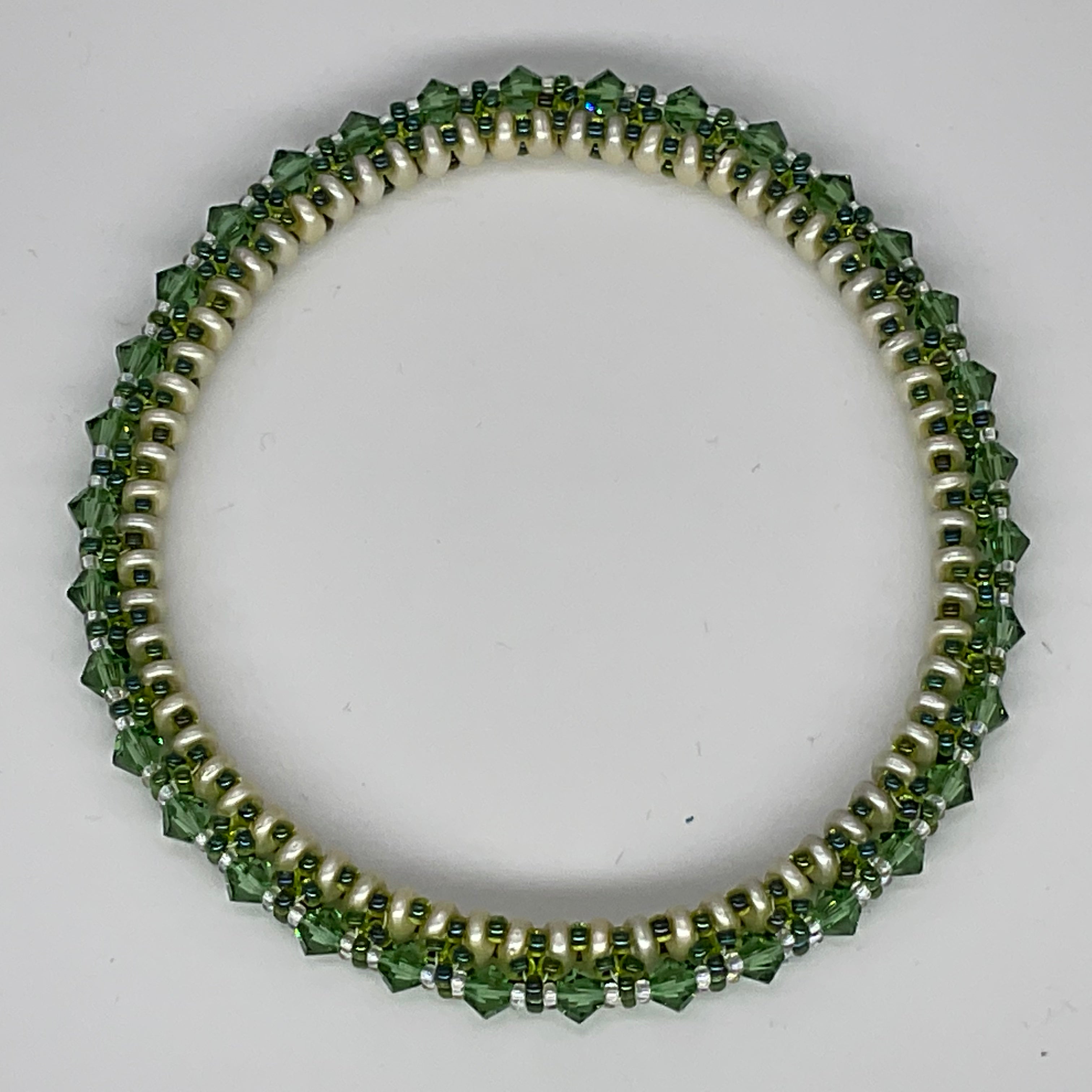 Green Bangle Bracelet