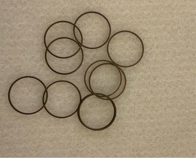 25mm Circle Frame Silver Tone