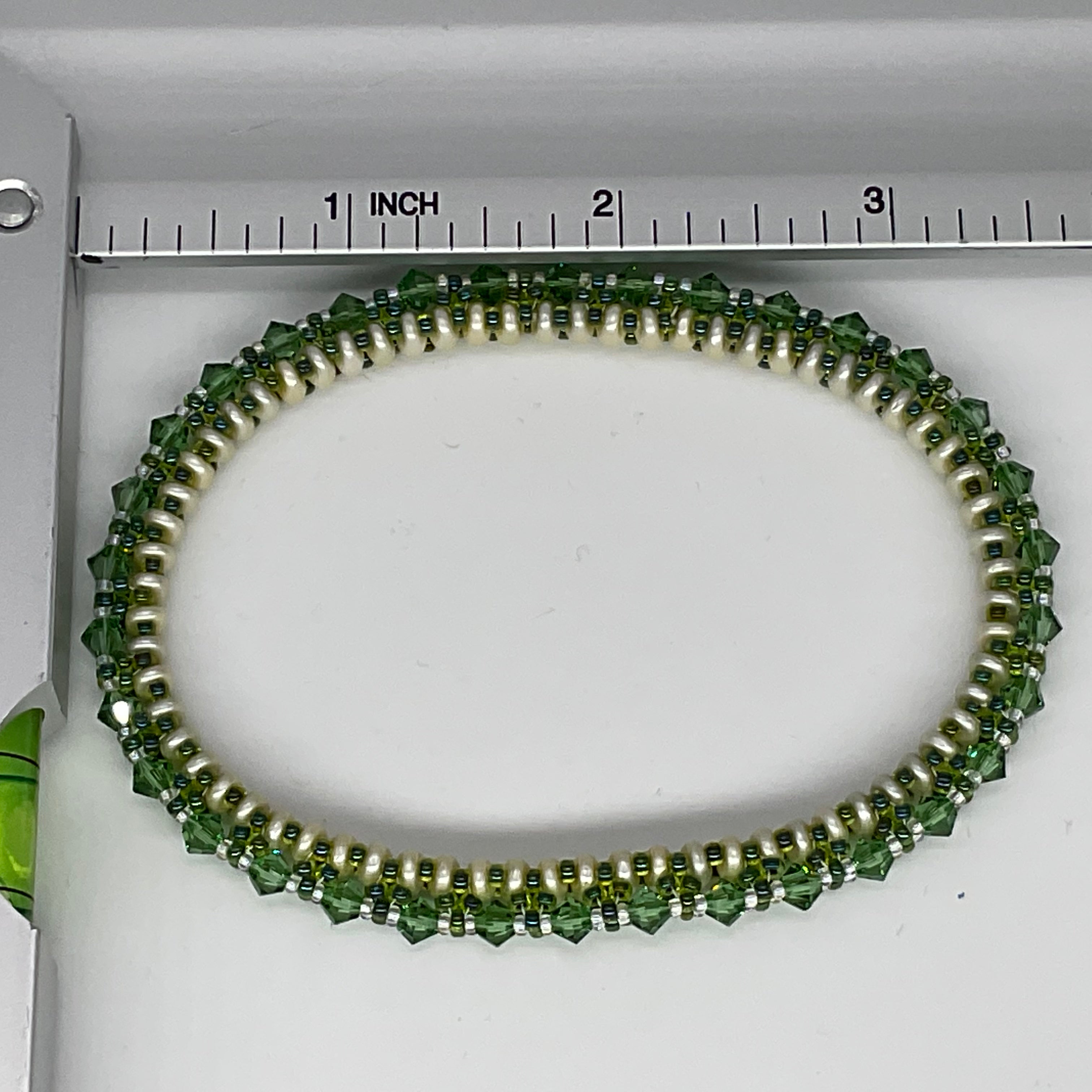 Green Bangle Bracelet