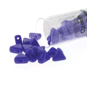 Opaque Sapphire Kheops par Puca Beads