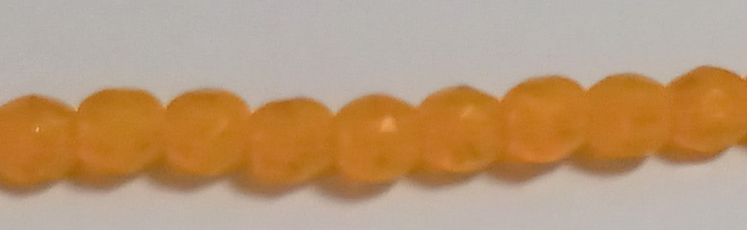 3MM Opal Goldenrod Czech Glass Fire Polished Beads