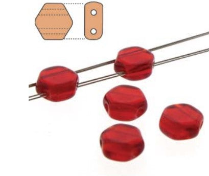 HONEYCOMB 6MM RUBY TRANSPARENT