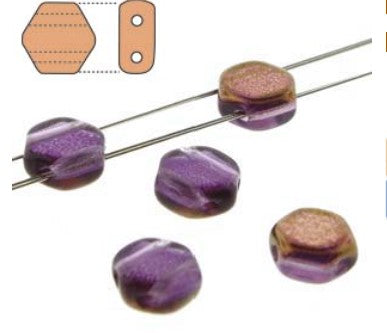 HONEYCOMB 6MM TANZANITE SEMIBRONZE LUSTER