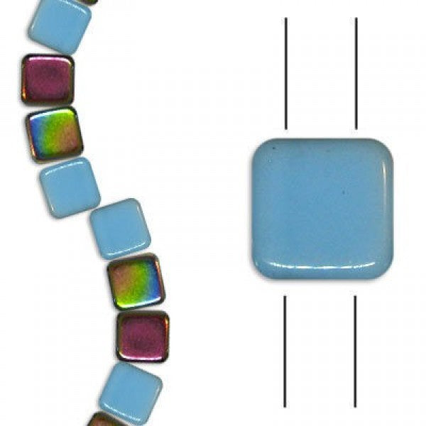 TILE 2H Blue Turquoise Vitrail