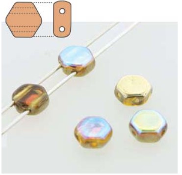 HONEYCOMB 6MM TOPAZ GOLDEN RAINBOW