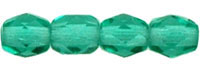 3MM Emerald AB Czech Glass Fire Polished Beads