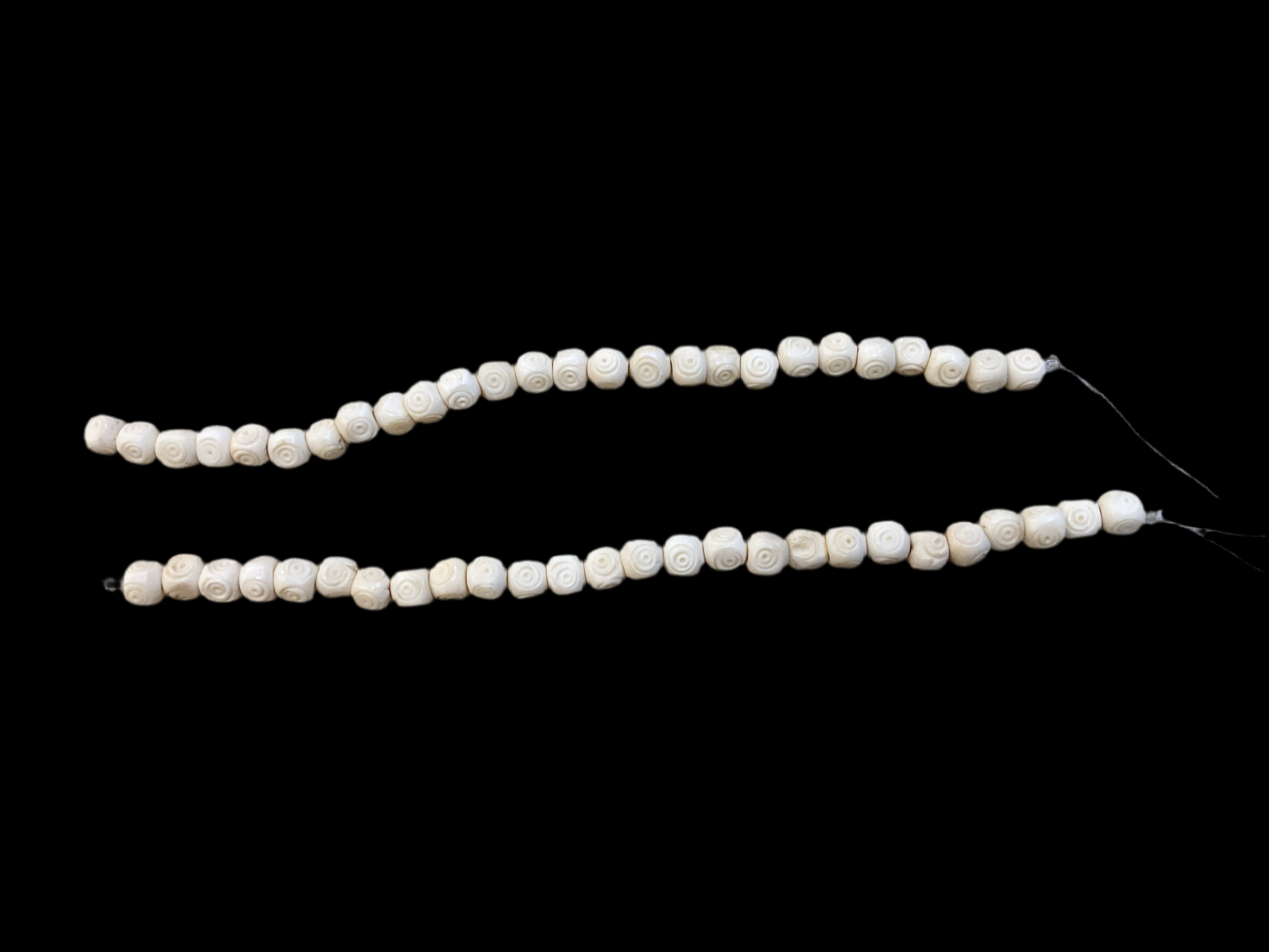 Bone Beads Rounded Square