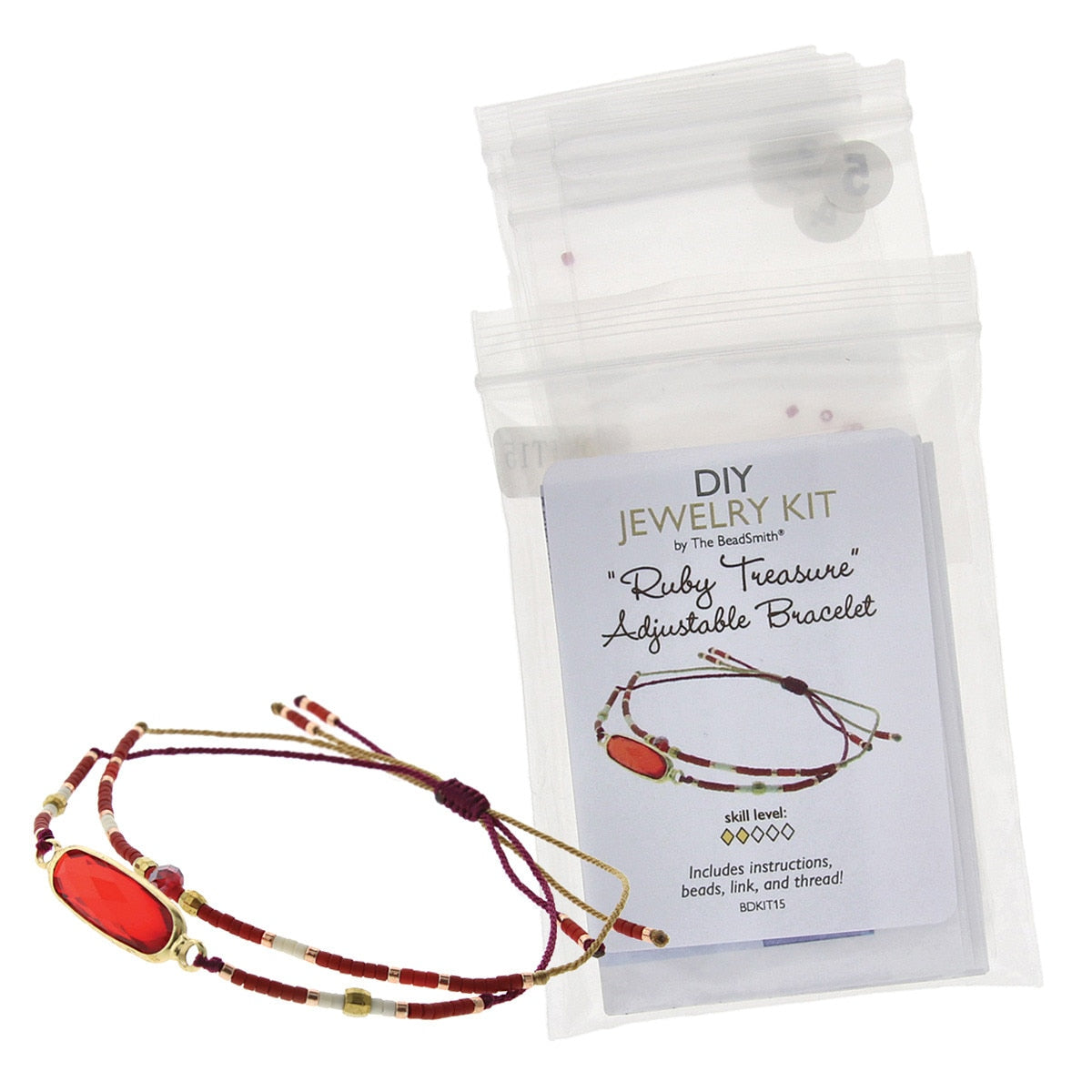 Ruby Treasure Adjustable Bracelet