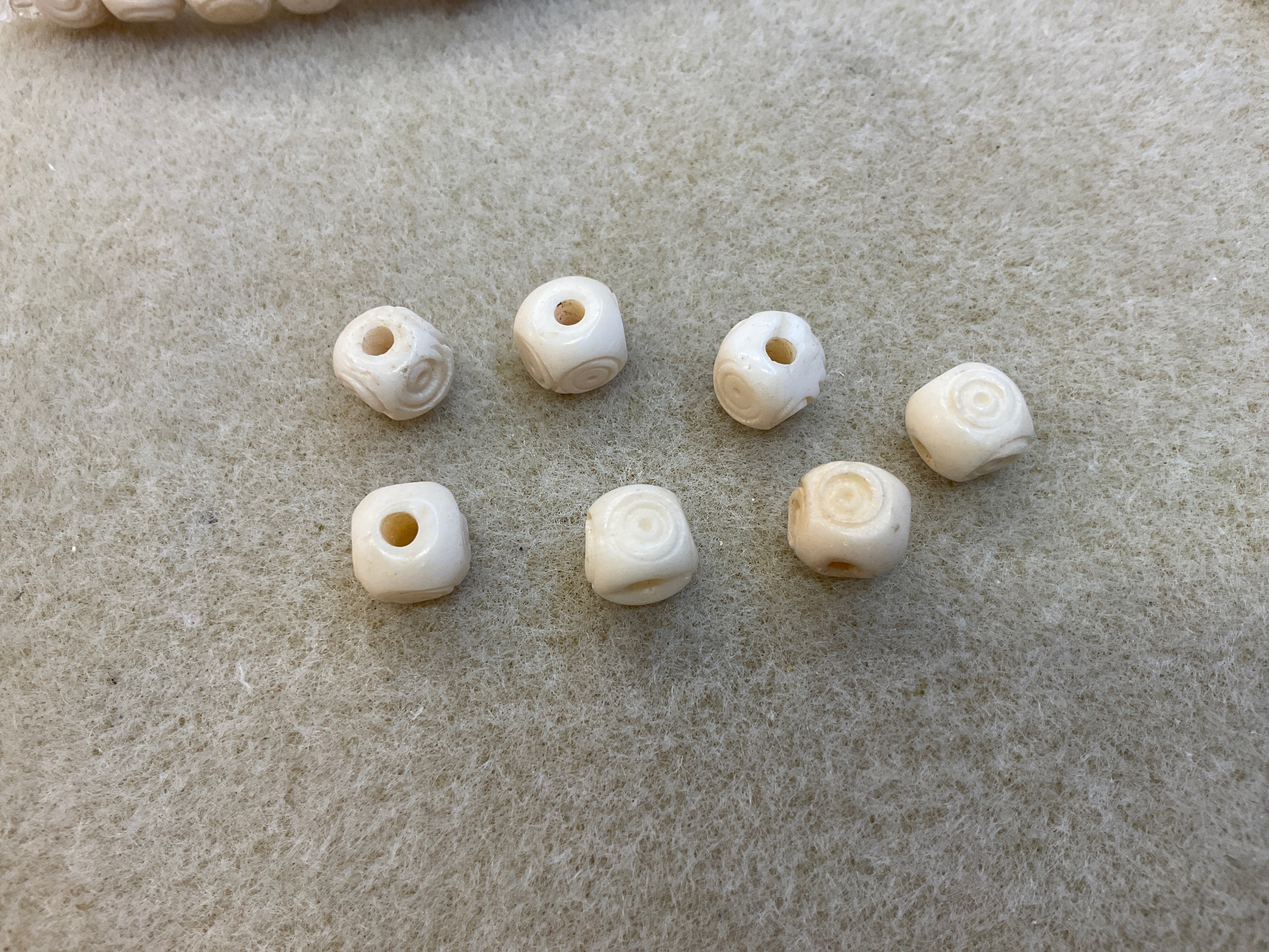 Bone Beads Rounded Square