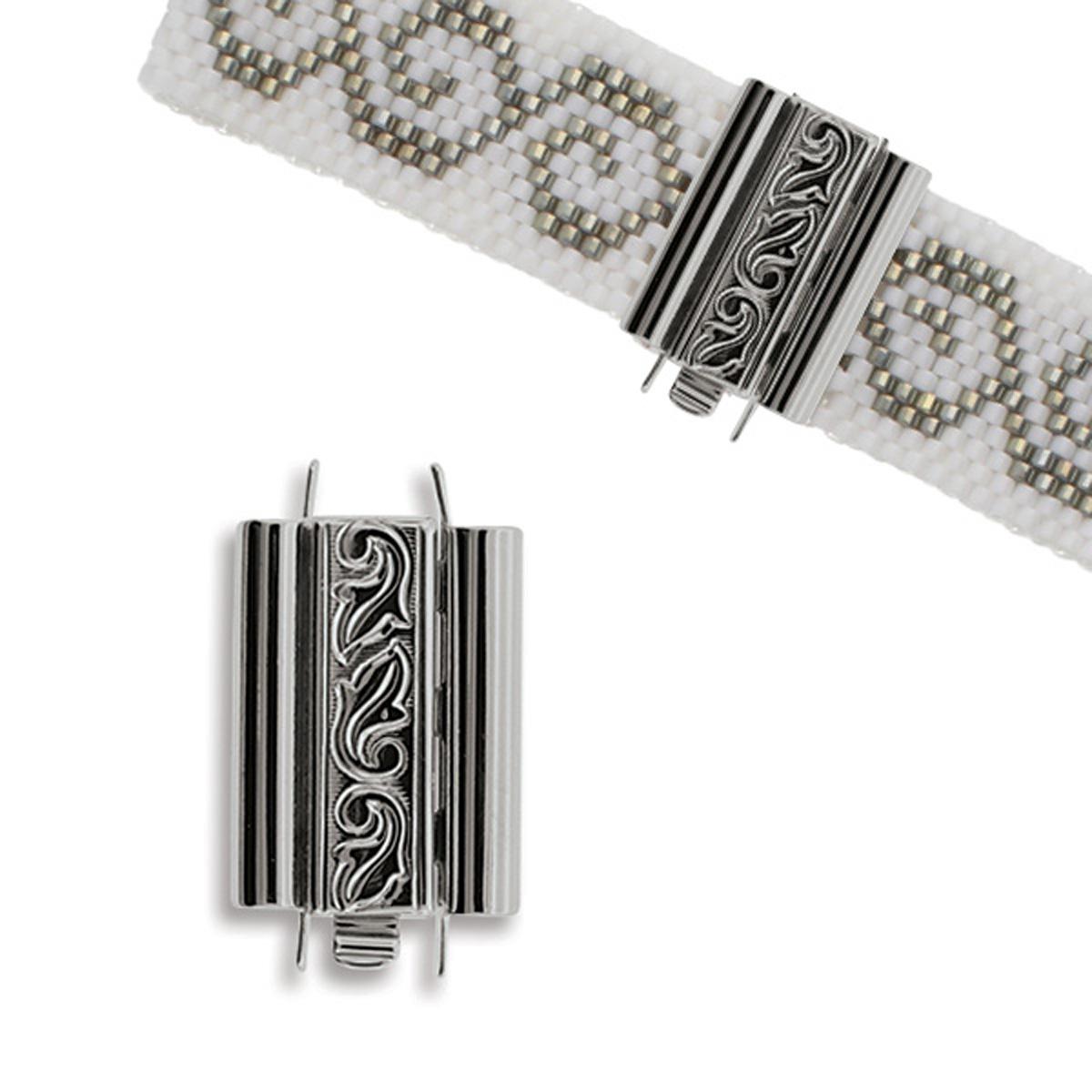 CLSP217 Elegant Elements Beadslide Clasp - Swirl Design