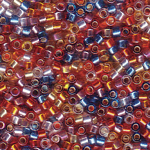 Photo of Mix Silver-Lined Rainbow Miyuki Delica Beads 11/0