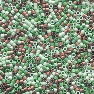 Photo of Mix Mint Chocolate Chip Miyuki Delica Beads 11/0