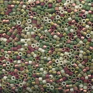 Photo of Mix Olive Garden Miyuki Delica Beads 11/0