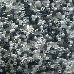 Photo of Mix Black Tie Miyuki Delica Beads 11/0