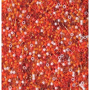 Photo of Mix Creamsicle Miyuki Delica Beads 11/0