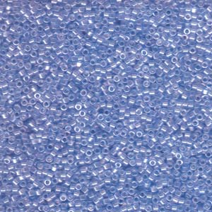 Photo of Transparent Pale Sky Blue Luster Miyuki Delica Beads 11/0