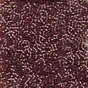 Photo of Sparkling Beige Lined Amethyst AB Miyuki Delica Beads 11/0