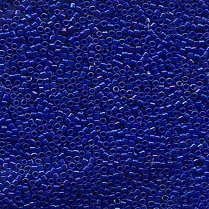 Photo of Opaque Royal Blue Luster Miyuki Delica Beads 10/0