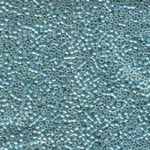 Photo of Galvanized Turquoise Dyed Miyuki Delica Beads 11/0