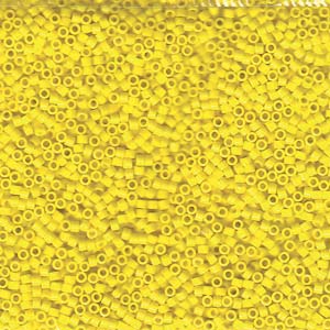 Photo of Opaque Yellow Miyuki Delica Beads 10/0