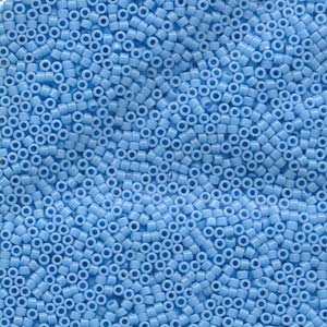 Photo of Opaque Turquoise Blue Miyuki Delica Beads 10/0
