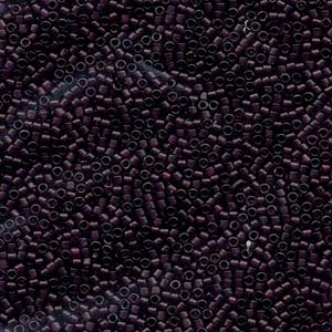 Photo of Dyed Matte Transparent Purple Miyuki Delica Beads 11/0