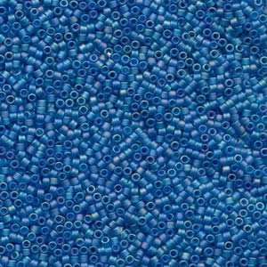 Photo of Matte Light Blue AB Miyuki Delica Beads 10/0