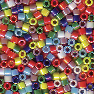 Photo of Mix Opaque Rainbow AB Miyuki Delica Beads 10/0