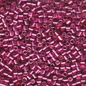 Photo of Duracoat Galvanized Hot Pink Miyuki Delica Beads 10/0