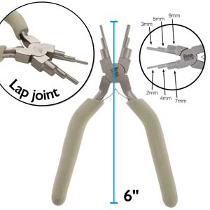 6-STEP WIRE LOOPING PLIER 6IN WITH CUSHION ERGO GRP