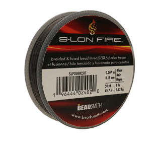 S-LON FIRE 8 LB BLACK 0.007 IN/0.18 mm DIA 50 YRD