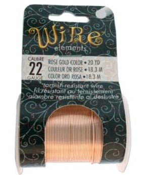 Wire Elements 22Awg Rose Gold