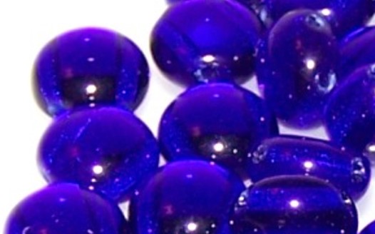 8mm Cobalt Blue Candy Beads
