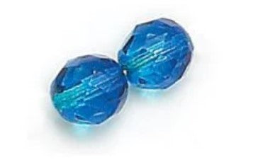 3MM Two-tone Aqua Capri Fire Polished Beads