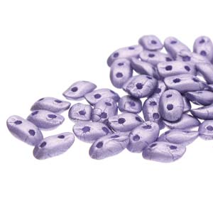 Metal Matte Violet Wave Beads
