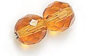 3MM Amber Czech Glass Fire Polished