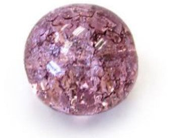 6MM Druk Amethyst Crackle