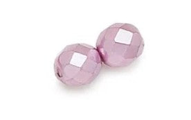 3MM Amethyst Pearl Fire Polished Beads