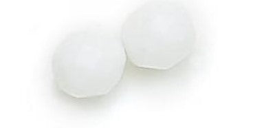 3MM Chalk White Czech Glass Fire Polished