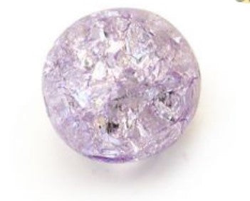 6MM Druk Light Amethyst Crackle