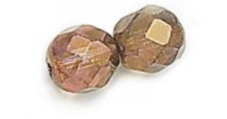 3MM Lumi Brown Czech Glass Fire Polished