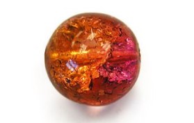 8MM Druk Two-tone Topaz-Amethyst Crackle