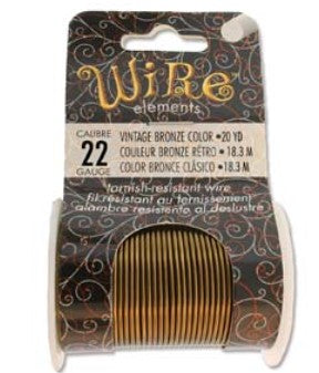 Wire Elements 22Awg Vintage Bronze