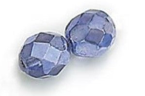 3MM Violet Metallic Ice Fire Polished Beads